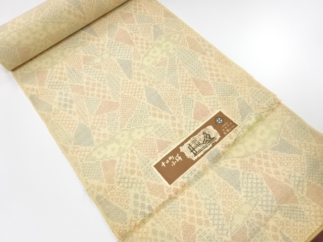 JAPANESE KIMONO / ANTIQUE BOLT FOR KIMONO / SILK / TSUMUGI